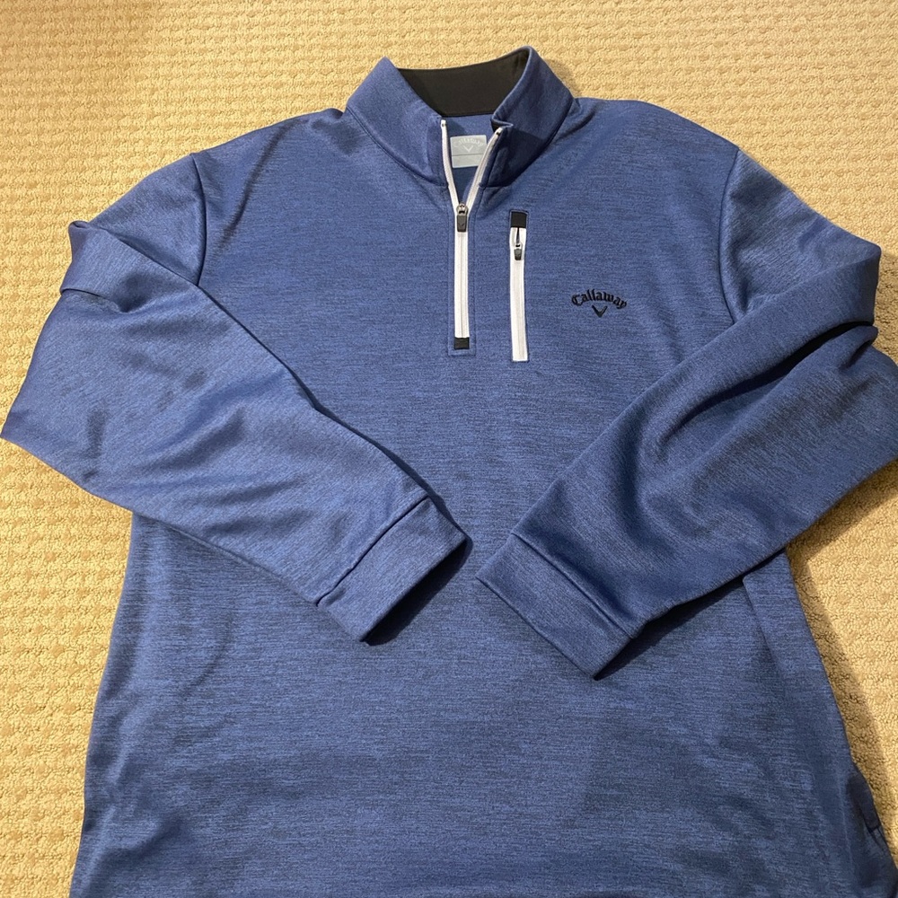 Callaway Blue Quarter-Zip Pullover